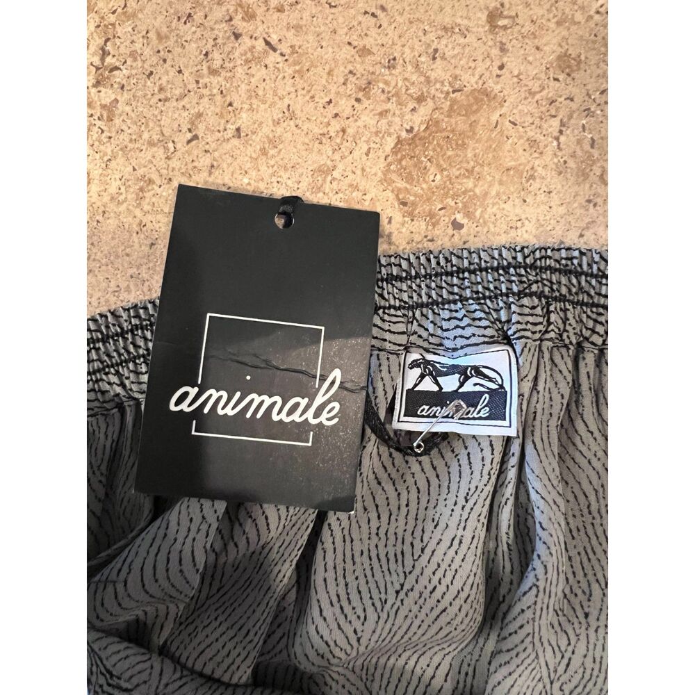 NWT Animale Vintage Abstract Viscose Maxi Skirt Black White Boho (S) - Picture 6 of 8